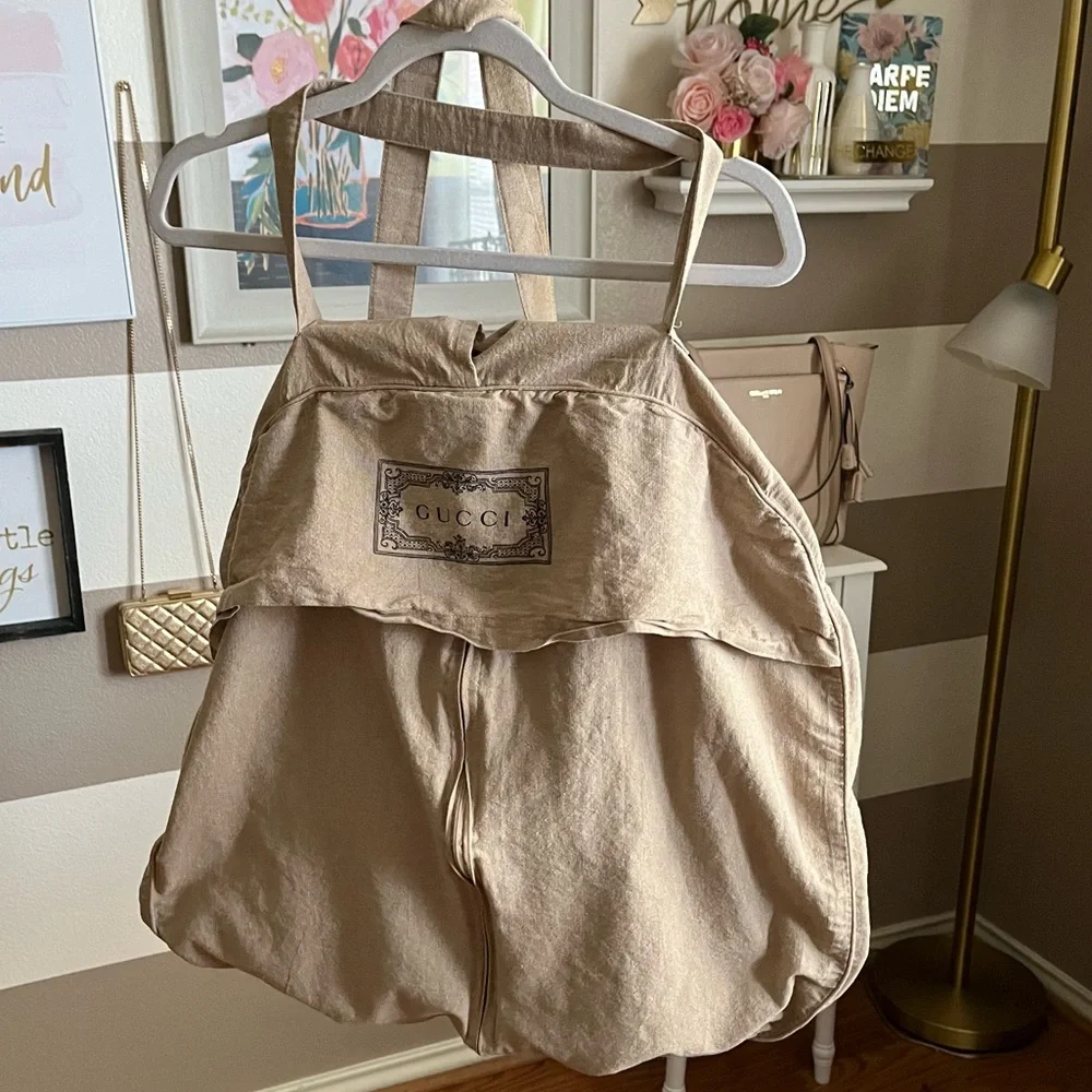 Gucci canvas garment travel storage dust bag